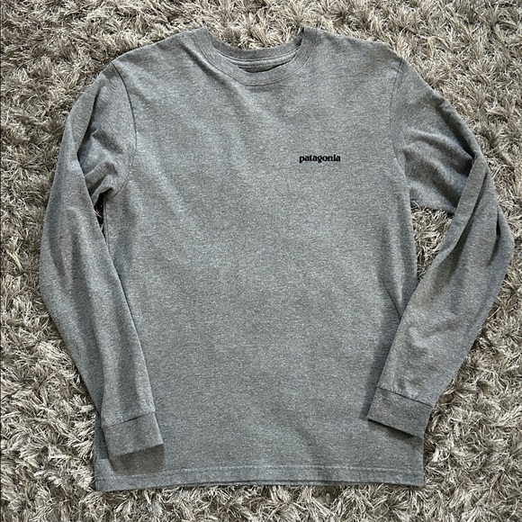 Patagonia Heather Gray Long Sleeve Tee - Picture 2 of 3